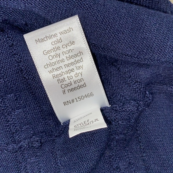 41 Hawthorn navy blue knit sweater size 2X - Picture 8 of 10